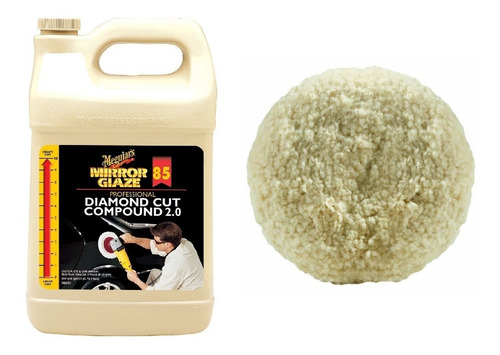 Imagen 1 de 3 de Pulimento Meguiars M85, Corte Diamante M-8501 + Borla