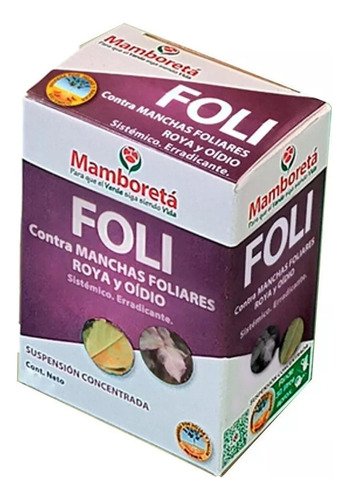 Insecticida Mamboretá Foli 30ml Manchas Foliares Roya Oidio