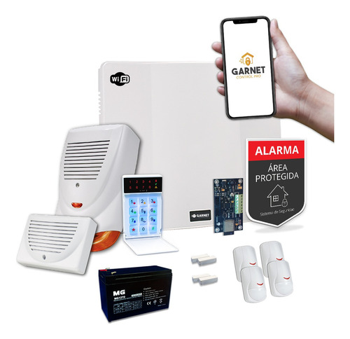 Alarma Casa Domiciliaria Ip Wifi Internet Sensor Sirena