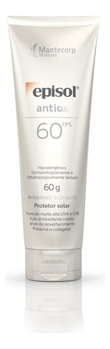 Protetor Solar Fps 60 Episol Antiox 60g Mantecorp Skincare