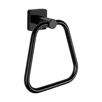 Comprar Toalleros Anillo De Toalla Negro Mate Soporte Para Toallas