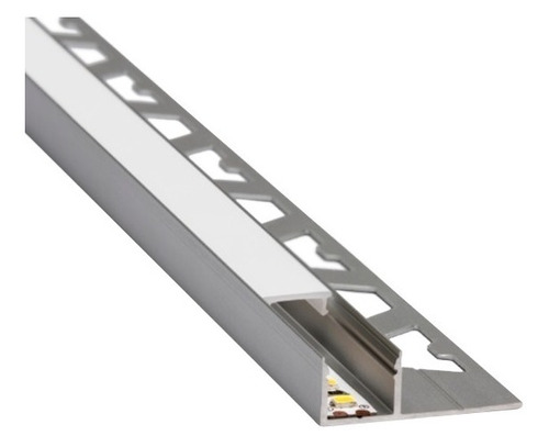 Guardacanto Led Lumiere 3963 Aluminio Cromo Mate Atrim X 2,5