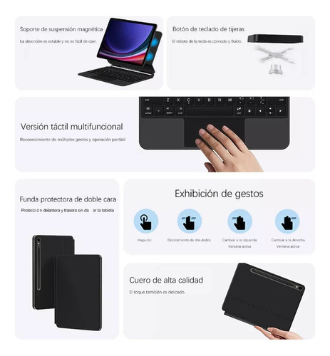 Teclado Mágico Para Samsung Galaxy Tab S10 S9 S8 Ultra 14.6