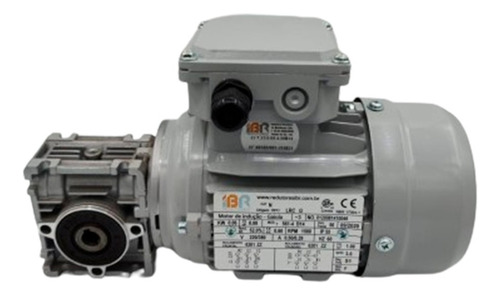 Motoredutor Q25 Com Motor 1/8cv Trifásico Eixo Vazado 11mm
