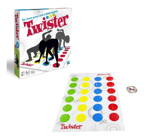 Imagen 3 de 7 de Juego De Caja Twister Para Niños Alfombra Colores