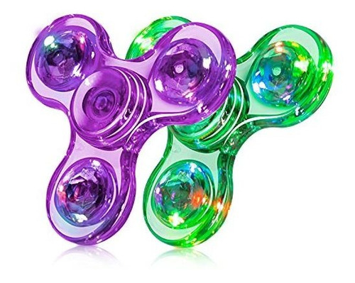 Figrol Fidget Spinner, Paquete De 2 Led Light Up Fidget Toys