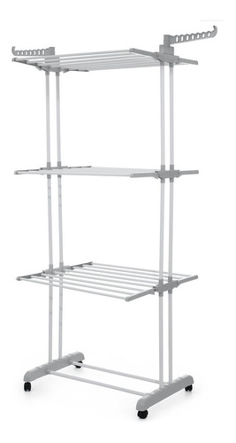 Tender De Ropa Vertical Extensible Ruedas Plegable Con Alas