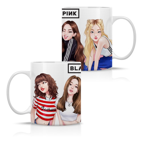 Taza Blackpink Jisoo, Jennie, Rosé Y Lisa. Black Pink