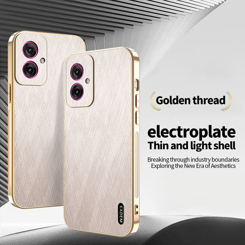 Funda Protectora Para Xiaomi Poco F5 5g/f5 Pro, Marco Galvanizado, De Lujo, Resistente A Los Arañazos, Piel De Seda
