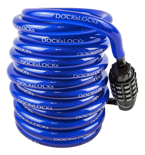 Dockslocks Cable De Seguridad En Espiral Antirrobo Resisten.