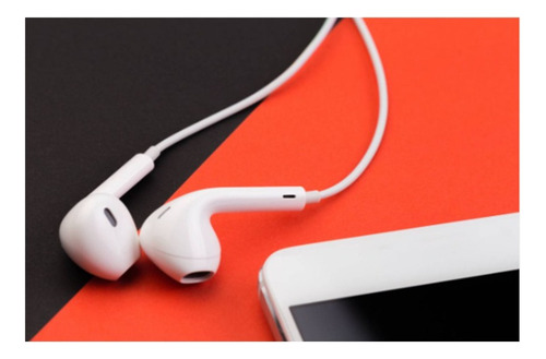 Auriculares Para iPhone De Ficha Única Con Manos Libres Blanco Con Microfono Intergado.