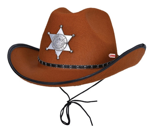 Gorro Sombrero Vaquero Sheriff Disfraz - Ciudad Cotillón