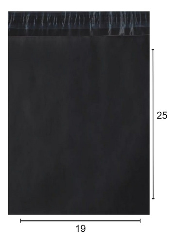 25 Envelopes Plástico Com Lacre 19x25 Cinza Envio Correios