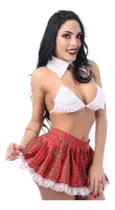 Comprar Lingerie Estudante Bia Fantasia Sensual Sexy Completa Luxo