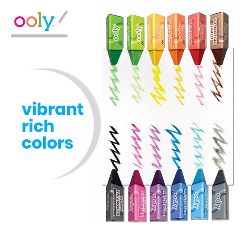 Crayons Poly Jumbo Triangle Para Crianças Pequenas [conjunto