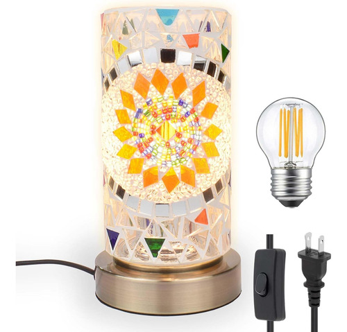 Lámparas De Mesa De Cristal Colorido Estilo Bohemio