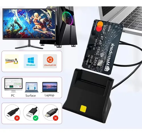 Lector Chip Cedula Electrónica Tarjeta Inteligente Usb