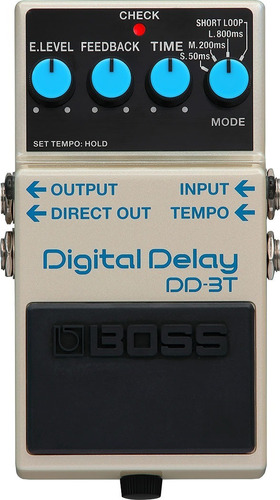 Pedal Boss De Efecto Digital Delay Dd-3t