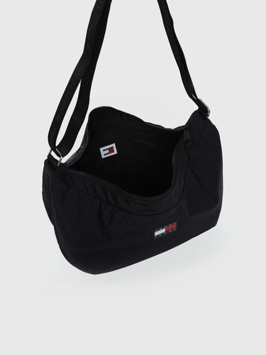 Bolsa Hobo Color Negro Con Logo Unisex Tommy Jeans