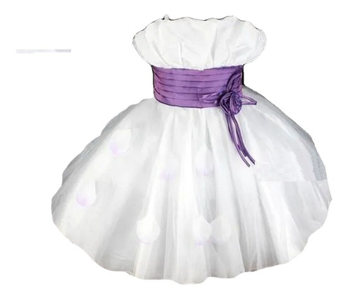 Imagem 1 de 5 de Vestido Infantil Festa Florista Laço Varias Cores