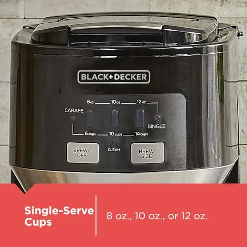 Cafetera Black+decker Dual Brew Con Jarra De 14 Tazas Y Una