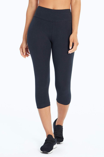 Bally Total Fitness Leggings Capri De Tiro Alto Con Control