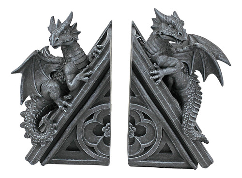 Design Toscano Cl55773 Gothic Castle Dragons Sculptural