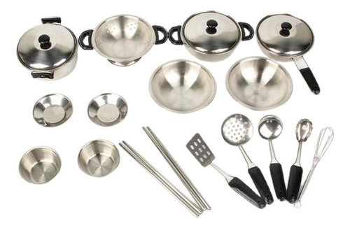 Juego De Ollas Y Sartenes De Cocina De Acero Inoxidable Con