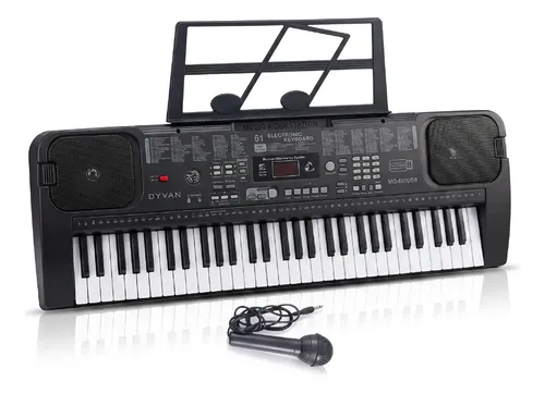 Teclado Musical Electrónico Dyvan T61 con Atril