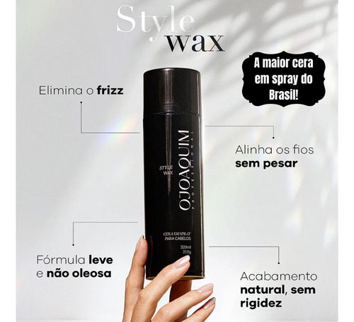 Spray Cera Liquida Cabelo Modelagem Pente Garfo Ojoaquim