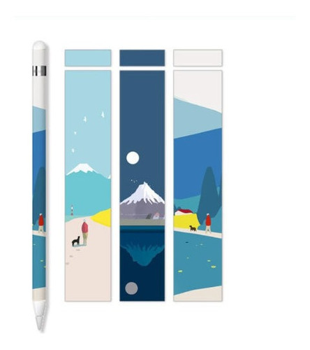 Set Adhesivos Protectores Para Applepencil 1 Diseño Paisaje