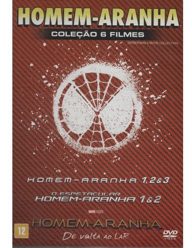 Dvd Homem Aranha   Coleção 6 Filmes 6 Discos