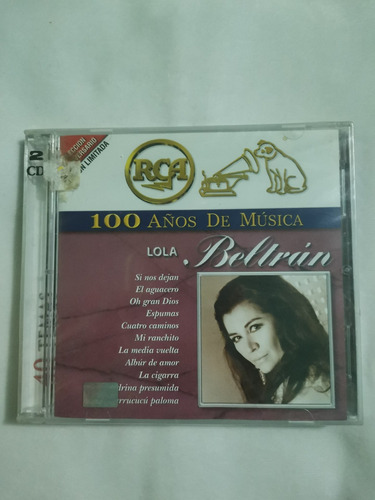 Lola Beltrán Rca 100 Años De Música 2cd Original Nuevo 