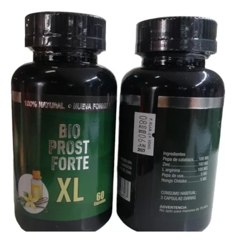 Bioprost Xl Forte Pack X 2 Total 120 Capsulas Argamodas
