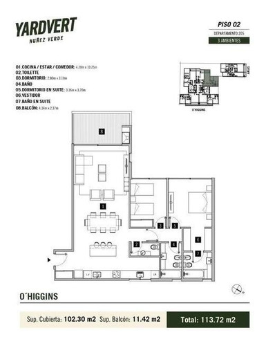 Imagen 13 de 30 de 1 - Ohiggins 4446 2° 205
