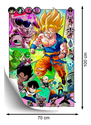 Dragon Ball Z Póster Afiche Full Color Anime Saga Freezer