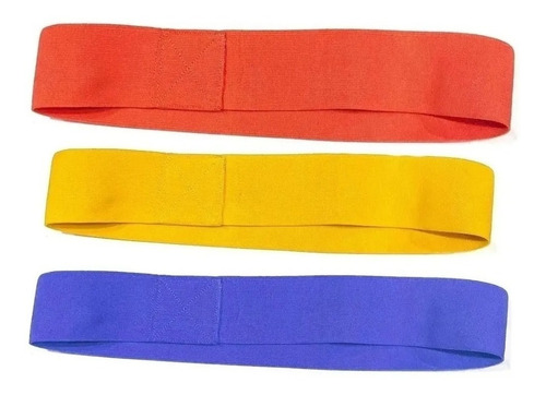 Imagen 3 de 9 de Kit Theraband 3 Bandas Elásticas Circulares Tiraband