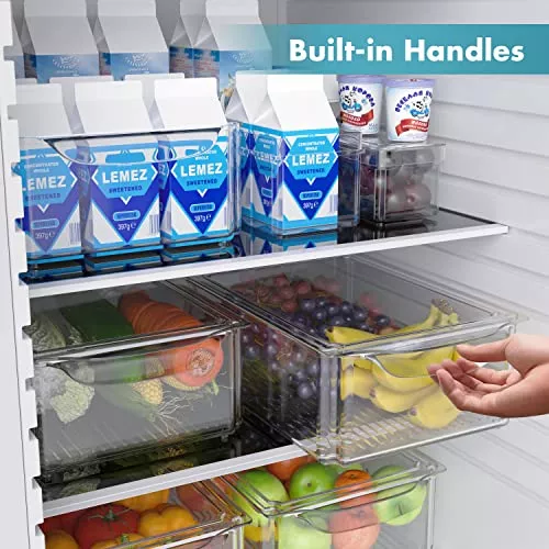 7pcs / Set Organizadores Refrigerador Apilables Tapas - Temu