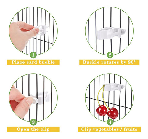 Soporte Para Comida Para Pájaros, Loros, Frutas Y Verduras,
