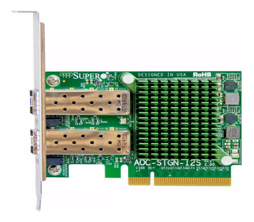 Placa Rede Fibra Supermicro Aoc-stgn-i2s 10g 2 Port X520-da2 (Usado)