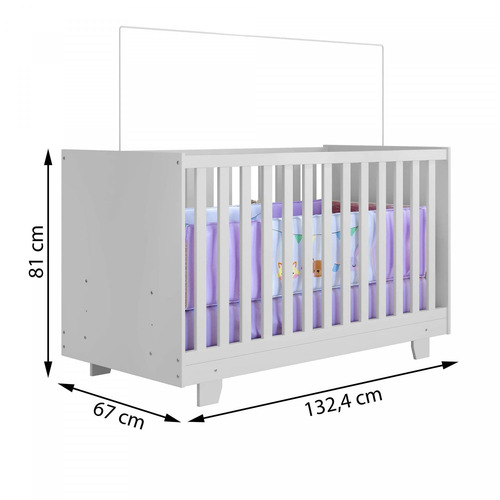 Berço Mini Cama Life Tigus Baby Branco Ffwt