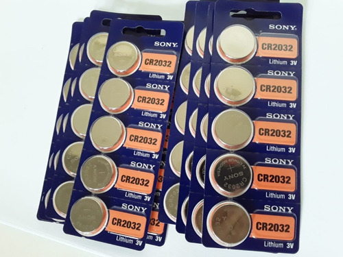 Kit 50 Baterias Pilhas Cr 2032 Sony Original 3v Lítio