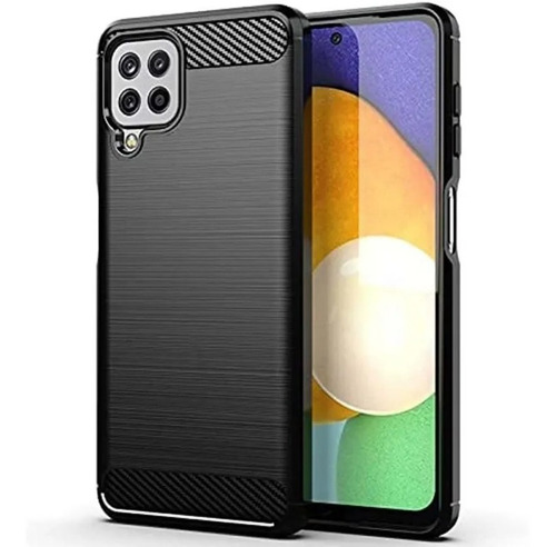 Funda Para Samsung A22 Carbono Antishock + Hidrogel Haxly