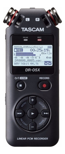 Grabadora Digital Portátil Estéreo Tascam Dr-05x Color Negro