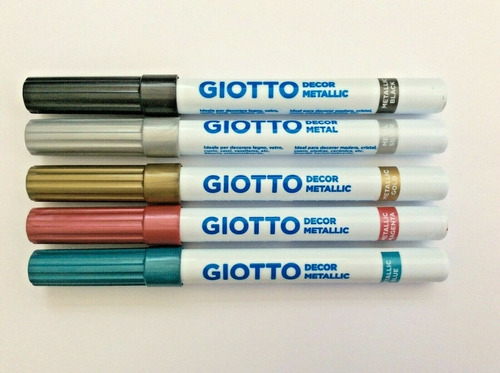 Marcadores Decor Metal Giotto 5 Colores Metálicos