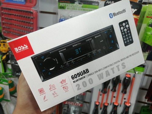 Reproductor Boss Bluetooth Usb Aux Doble Salida Planta