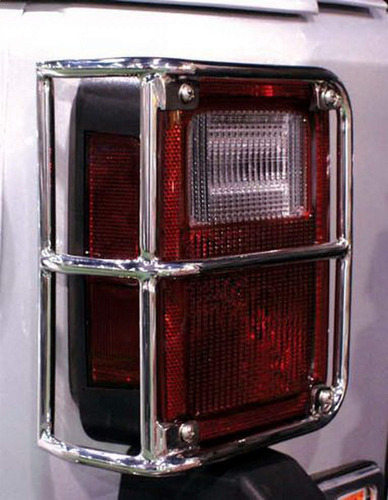 Protector Luz Trasera Par Acero Inoxidable 88460 Para Jeep