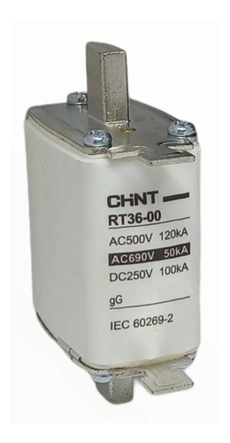Fusible Nh Tamaño 00 Chint 100a 125a 250vdc 500vac