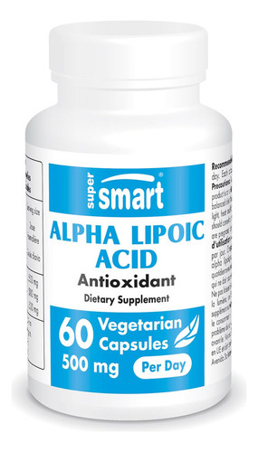 Supersmart - Ácido Alfa Lipoico 500 Mg Por Día - Suplement