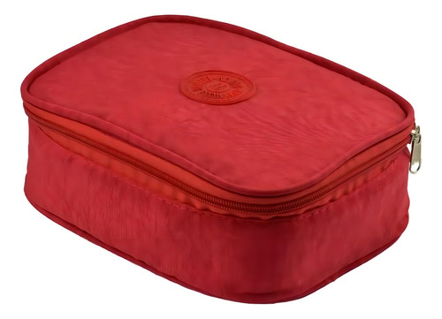 Estojo Box Escolar P100 Nylon Vermelho - Ac Bag Liso